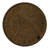 New Zealand 1941 Penny Extra Fine (EF-40)
