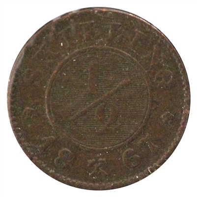 Norway 1867 1/2 Skilling Extra Fine (EF-40)