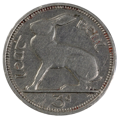 Ireland 1934 3 Pence Extra Fine (EF-40)