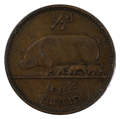 Ireland 1933 1/2 Penny VF-EF (VF-30)