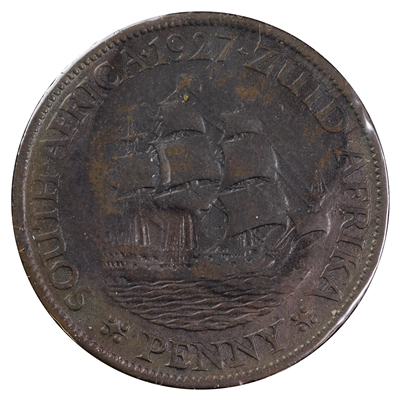 South Africa 1927 Penny VF-EF (VF-30)