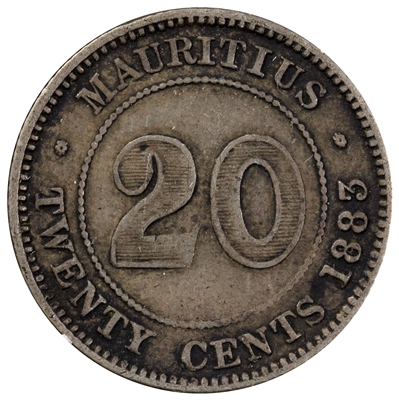Mauritius 1883 20 Cents VF-EF (VF-30)