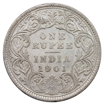 India 1901 Rupee Extra Fine (EF-40)