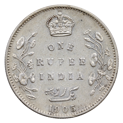 India 1905 Rupee Extra Fine (EF-40)