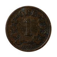 Norway 1889 Ore Extra Fine (EF-40)