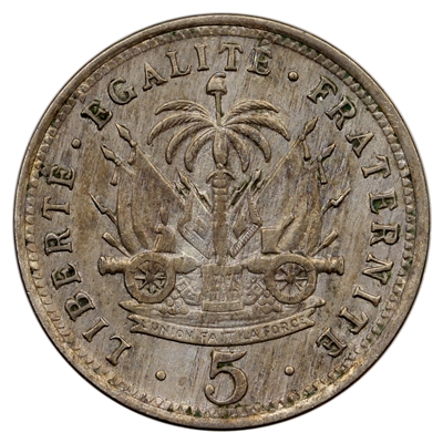 Haiti 1905 5 Centimes Extra Fine (EF-40)
