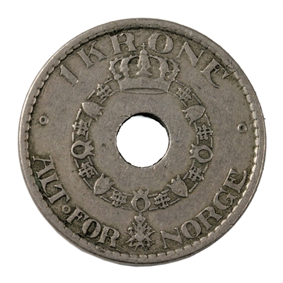 Norway 1925 Krone VF-EF (VF-30)