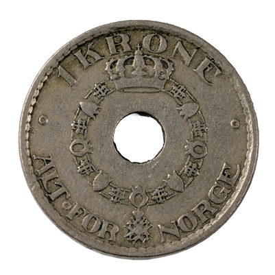 Norway 1925 Krone Very Fine (VF-20)