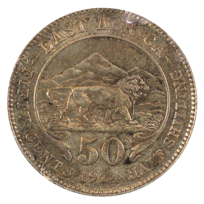 East Africa 1924 50 Cents Extra Fine (EF-40)