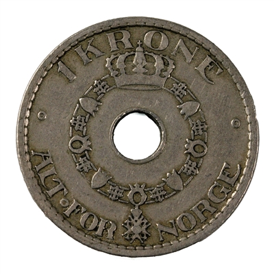 Norway 1927 Krone VF-EF (VF-30)