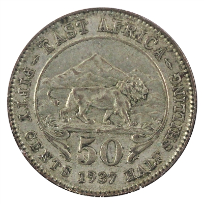 East Africa 1937H 50 Cents Extra Fine (EF-40)