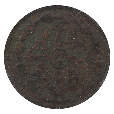 Spain 1819J 8 Maravedis VF-EF (VF-30)