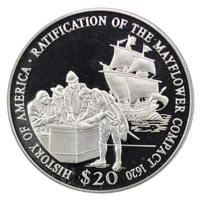 Liberia 2000 20 Dollars Proof (L)