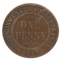 Australia 1918 Penny Very Fine (VF-20)