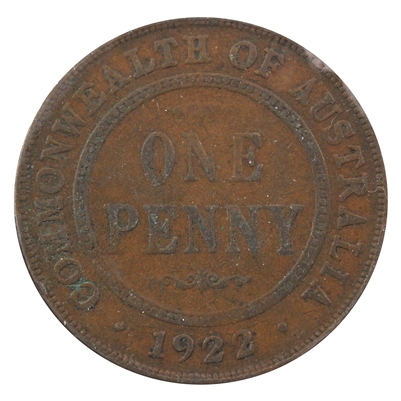 Australia 1922 Penny VF-EF (VF-30)