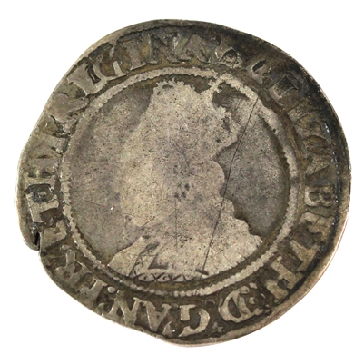 England 1558-1603 Elizabeth I Shilling, Second Issue Fine (F-12) $