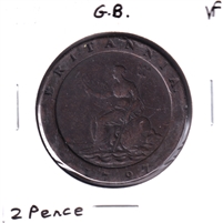 Great Britain 1797 2 Pence Very Fine (VF-20) (L)