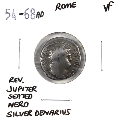 Rome 54-68 AD Nero Silver Denarius Very Fine (VF-20) $