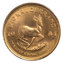 South Africa 1984 1/10oz. Gold Krugerrand Proof