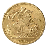 Australia 1911M Gold Sovereign AU-UNC (AU-55) $