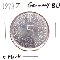 Germany 1973J 5 Marks Brilliant Uncirculated (MS-63)