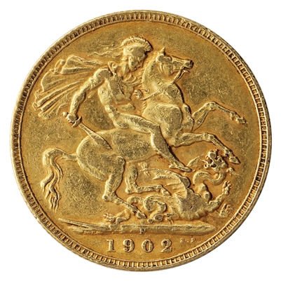 Australia 1902P Gold Sovereign Very Fine (VF-20)
