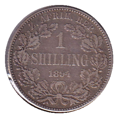 South Africa 1894 Shilling Very Fine (VF-20) $