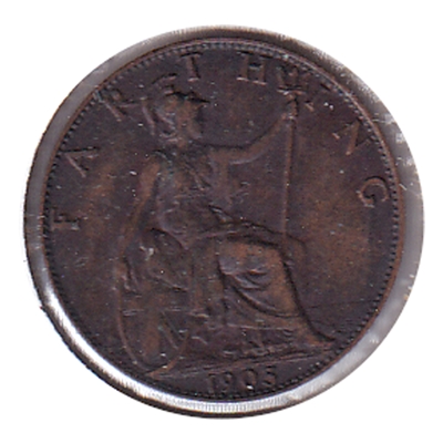 Great Britain 1905 Farthing Extra Fine (EF-40)