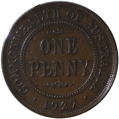 Australia 1927M Penny Extra Fine (EF-40)