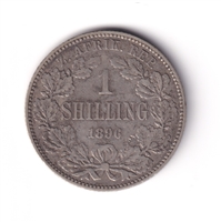 South Africa 1896 Shilling VF-EF (VF-30) $