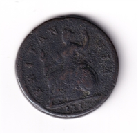 Great Britain 1717 1/2 Penny Very Fine (VF-20) Corrosion $