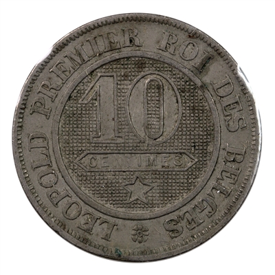 Belgium 1861 10 Centimes Extra Fine (EF-40)