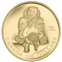 2009 Canada $100 10th Anniversary of Nunavut 14K Gold Coin