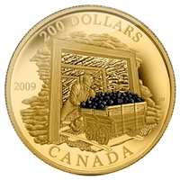 2009 Canada $200 Coal Mining Trade 22-Karat 22K Gold