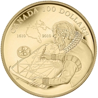 2010 Canada $100 14K Discovery of Hudson's Bay 400th Anniversary Gold