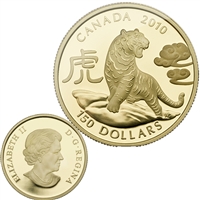 2010 Canada $150 Lunar Year of the Tiger Lunar 18K Gold Coin