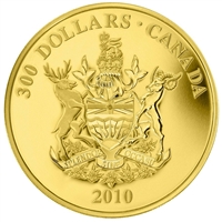 2010 Canada $300 British Columbia Coat of Arms 14K Gold Coin