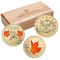 2007-2010 Canada $50 Special Edition Olympic Gold Coin Set (TAX Exempt)