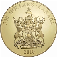 2010 Canada $300 14K New Brunswick Coat of Arms Gold Coin