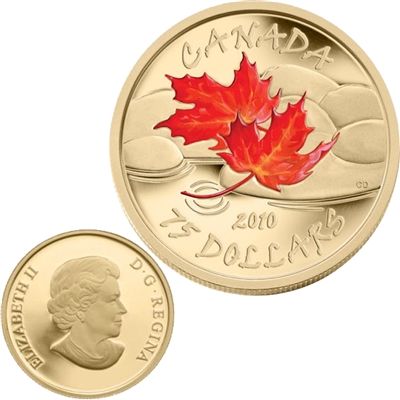 2010 Canada $75 Maple Leaf - Fall 14K Gold Coin