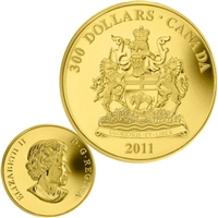 2011 Canada $300 Gold Coin - Manitoba Coat of Arms