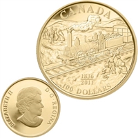 2011 Canada $100 Anniversary of the First Rail Road 14K Gold
