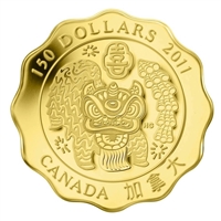 2011 Canada $150 Blessings of Happiness Pure Gold Coin (TAX Exempt)