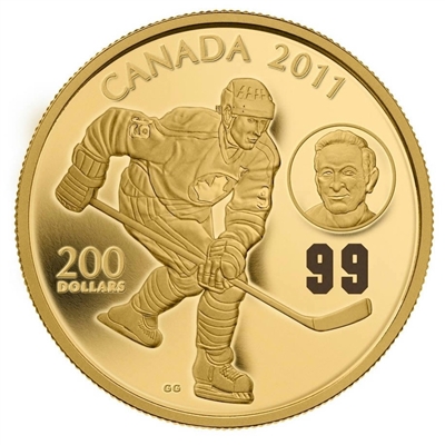 2011 Canada $200 Wayne & Walter Gretzky 22K Gold Coin