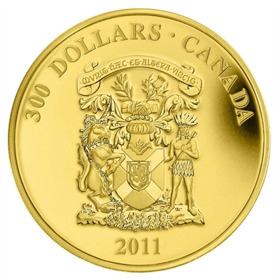 2011 Canada $300 14k Gold Coin - Nova Scotia Coat of Arms
