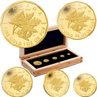 2012 Canada Gold Maple Leaf Set - 5th Ann. RCM Million Dollar (No Tax)