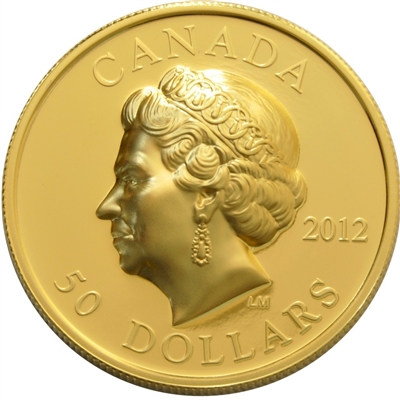 2012 Canada $50 The Queen's Portrait in Ultra High Relief Gold (No Tax)