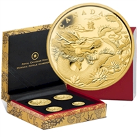 2012 Canada Year of the Dragon Pure Gold Fractional Set (TAX Exempt)