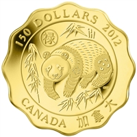2012 Canada $150 Blessings of Good Fortune Fine Gold Coin (TAX Exempt)
