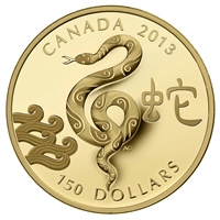 2013 Canada $150 Gold - Year of the Snake (#4 in series).